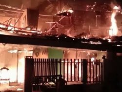 Rumah Kontrakan 10 Pintu Ludes Dilalap Api