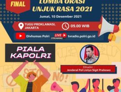 Hari Ini, Grand Final Lomba Orasi Unjuk Rasa Piala Kapolri Digelar