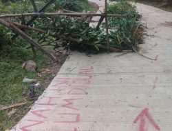 Waduh! Jalan Samisade Desa Sukaresmi Diblokir Warga, Ini Penyebabnya