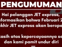 JET Express Umumkan Berhenti Beroperasi