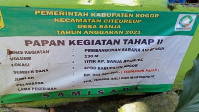 Soal SAB di Desa Sanja Belum Bisa Digunakan, Ini Kata Ketua TPK