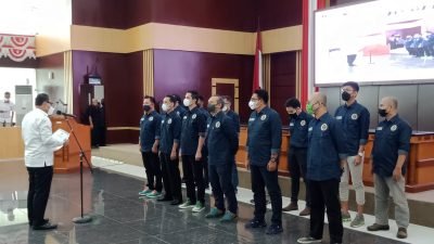 Pengurus PWI Kota Bogor Periode 2021-2024 Resmi Dilantik, Ini Pesan Hilman Hidayat