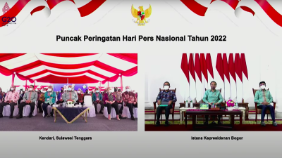 Hadiri Puncak HPN 2022 Secara Virtual dari Istana Bogor, Jokowi Apresiasi Insan Pers