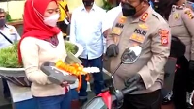 Mela Karmelia Sangat Girang Karena Motornya yang Dicuri Balik Lagi, Ini Kata Kapolres Bogor