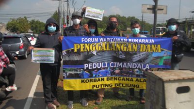 Forum Wartawan Sukaraja Gelar Aksi Penggalangan Dana Bagi Korban Bencana Alam