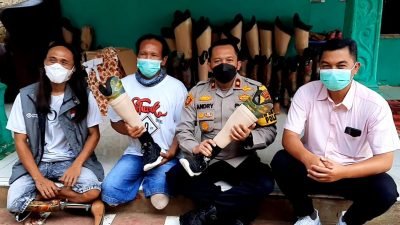 Nurdin, Korban Tabrak Kereta Dipertemukan dengan Kaki Palsu Oleh Kapolsek Cileungsi