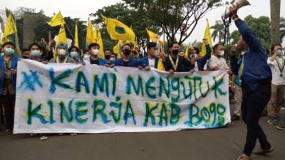 PMII Geruduk Kantor Bupati Bogor, Sampaikan 5 Tuntutan Ini