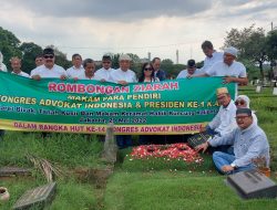 Rangkaian HUT Ke-14, Pengurus DPP KAI Ziarah ke Makam Advokat Senior