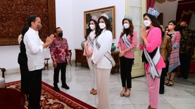 Terima Kunjungan Puteri Indonesia dan Miss Universe, Jokowi Minta Hal Ini