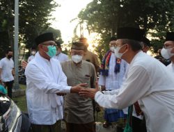 Iwan Setiawan bersama Forkopimda Shalat Idul Fitri Perdana di Masjid Baitul Faizin
