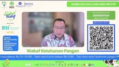 IPB University Luncurkan Program Wakaf Ketahanan Pangan