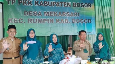 TP PKK Desa Mekarsari Didatangi Tim PKK Kabupaten Bogor Setelah Ditetapkan Jadi Desa Binaan