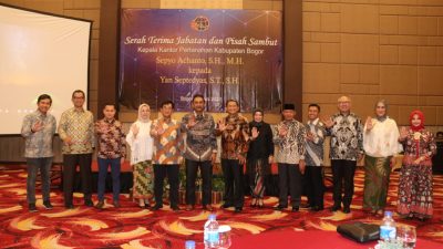 Lepas Sambut Kepala Kantor Pertanahan Kabupaten Bogor, Sekda Berikan Pujian Ini