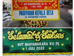 Pemcam Ciseeng Kirim Karangan Bunga HUT Polri Sebagai Tanda Apresiasi dan Sinergi