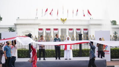 Kapolri Gelorakan Semangat Persatuan dan Kesatuan Bangsa Melalui Kirab Merah Putih