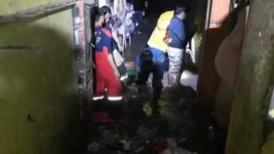 Gegara Sampah, Ratusan Kios di Pasar Ciawi Terendam Banjir
