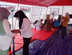Ratusan Pengungsi Bencana Pergeseran Tanah Bojong Koneng Terjangkit Penyakit ISPA dan Gatal-gatal