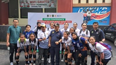 Tumbangkan Cirebon Tim Voli Putra Kabupaten Bogor Lolos ke 8 Besar Ajang Porprov XIV Jabar