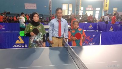 Pertandingan Pertama, Cabor Tenis Meja Kabupaten Bogor Sumbang Medali Emas di Ajang Paperda VI Jabar