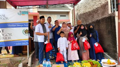 Peringatan HUT Jurnal Bogor Ke-15, Biro Bogor Timur Gelar Santunan