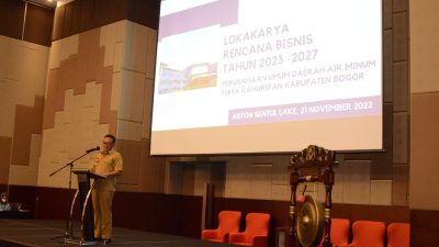 Lokakarya Rencana Bisnis Perumda Air Minum Tirta Kahuripan Kabupaten Bogor 2023-2027, Ini Pesan Iwan