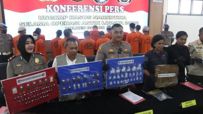Polres Bogor Tangkap 40 Tersangka Kasus Narkoba Dalam Gelaran Operasi Antik Lodaya 2022