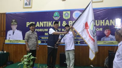 Coky Pasaribu Dilantik Jadi Ketua Forum RT RW Kabupaten Bogor, Ini Pesan Iwan Setiawan