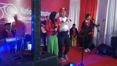Tim Akustik Lapas Cibinong Meriahkan Pembukaan Pekan Olahraga Pemasyarakatan HBP Ke-59 Tahun 2023