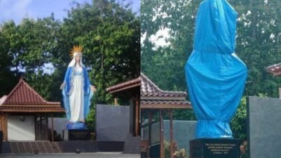 Soal Viral Patung Bunda Maria di Kulon Progo Ditutupi Terpal, Ini Jawaban Tegas Kemenag