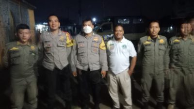 Antisipasi Luapan Pengunjung Pasar, Polsek Tenjo dan Satpol PP Perketat Penjagaan