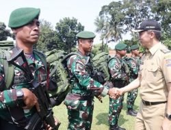 Dedie Rachim Lepas 350 Prajurit Satgas Pamtas Perbatasan RI-Malaysia, Ini Pesannya