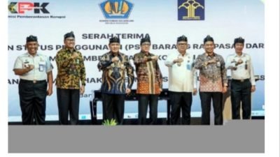 KPK Serahkan Aset Barang Milik Negara Kepada Kemenkumham