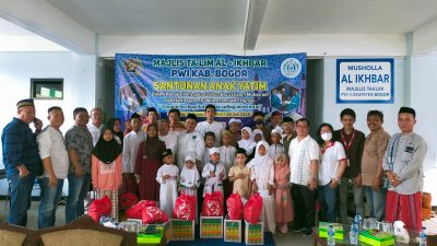Peringati Tahun Baru Islam 1445 Hijriah, MT AL-Ikhbar PWI Kabupaten Bogor Santuni Puluhan Anak Yatim