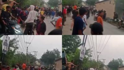 Diduga Gegara Saling Ejek, Kedua Tim Pendukung Laga Tarkam di Desa Mekarjaya Cigudeg Timbulkan Keributan