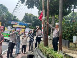 Satlantas Polresta Bogor Kota Inventarisasi Utilitas, Kabel dan Tiang Berbahaya di Jalan Raya
