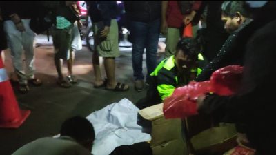 Dua Motor Adu Banteng  di Jalan Mercedez Benz Gunung Putri, Satu Orang Tewas Ditempat