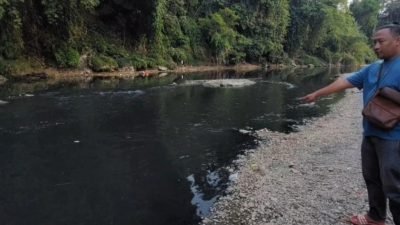 Musim Kemarau, Aliran Sungai Cileungsi Malah Jadi Penampungan Limbah Industri