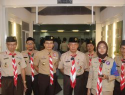 Sekda Burhanudin Lepas 35 Anggota Pramuka Kwarcab Kabupaten Bogor Ikut Raimuna Nasional