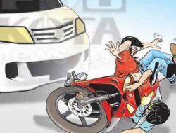 Dua Sepeda Motor vs Minibus Tabrakan di Gunung Putri, 1 Orang Tewas