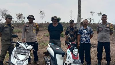 Sambangi Petani, Kapolsek Tenjo dan Forkopimcam Lakukan Edukasi Pencegahan Karhutla