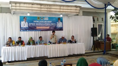 Wujudkan Sanitasi Total, Pemdes Pasir Angin Deklarasi ODF