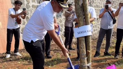 Pemkab Bogor Lakukan Pencanangan dan Penanaman Pohon di Hutan Kota Tegar Beriman