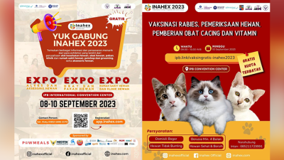 Konsultasikan Kesehatan Hewan Kesayanganmu di INAHEX 2023, Catat Jadwal dan Tempatnya, Gratis!
