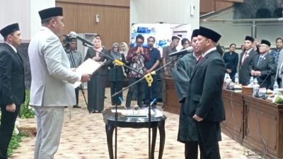 Rudy Susmanto Lantik Hasan Haikal Thalib Jadi Anggota PAW DPRD Kabupaten Bogor Gantikan Usep Supratman