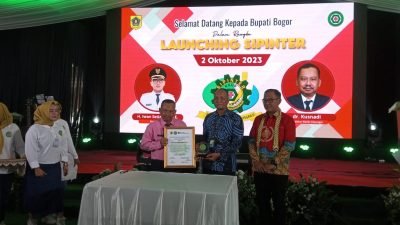 Bupati Bogor Iwan Setiawan Launching Aplikasi Sipinter RSUD Cileungsi