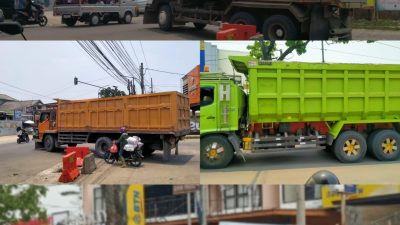 Warga Keluhkan Truk Tambang Bebas Lalu Lalang di Jalan Raya Leuwiliang Langgar Jam Operasional