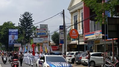 Sat Lantas Polresta Bogor Kota Amankan Kirab Pemilu 2024
