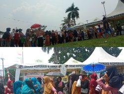 Sambil Panas Panasan, Emak-emak di Tajurhalang Ini Rela Antri Demi Tebus Minyak Murah di Acara Boling