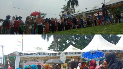 Sambil Panas Panasan, Emak-emak di Tajurhalang Ini Rela Antri Demi Tebus Minyak Murah di Acara Boling
