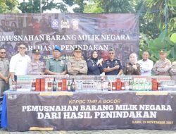 Nathabumi Bantu Bea Cukai Bogor Musnahkan Barang yang Menjadi Milik Negara Hasil Penindakan